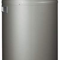 Rubbish collector Pushboy 50l nickel silver H.755xD.390mm Insert made of steel