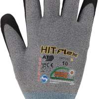 ASATEX Handschuhe HitFlex N Größe 10 grau/schwarz EN 388 Kategorie II, 1Paar