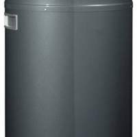 Waste collector Pushboy 50l graphite H.755xD.390mm insert made of steel