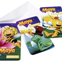 Biene Maja - 6 Einladungskarten inkl. Umschläge