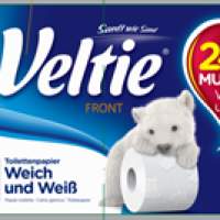 Tuvalet kağıdı Veltie Soft & White, 24 rulo, 3 katlı