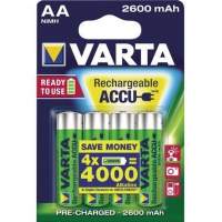 Varta Battery Ready2Use 5716101404 AA Mignon HR6 2,600mAh 4 pieces/pack.