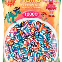 HAMA Bügelperlen Midi - gestreift Mix 1000 Perlen (6 Farben)