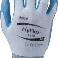 ANSELL Schnittschutzhandschuhe HyFlex® 11-518, Größe 9 blau 12 Paar