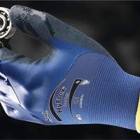 ANSELL HyFlex® work gloves, size 11 blue, spandex/nylon fabric, 12 pairs