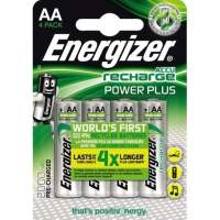 Energizer battery Recharge PowerPlus E300626700 AA/HR6 4 pieces/pack.