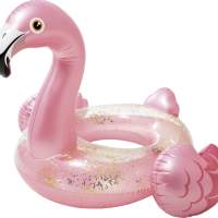 Swimming ring flamingo glitter 99x89x71cm