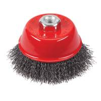 Steel wire cup brush, wavy 100 mm