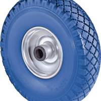 Polyurethane wheel D.260mm load capacity 160kg hub length 75mm wheel steel rim PU tire