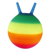 Outdoor active jumping ball rainbow, 35cm