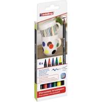 edding Pinselstift 4-4200-6 Porzellan family colours 6 St./Pack