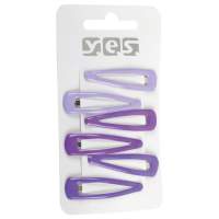 Hair clip purple 6 pieces 5 packs = 30 pieces