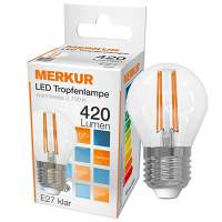 MERKUR LED filament drops 4W=40W E27 10packs