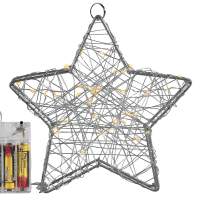 Star wire 40LED 20cm battery, 4 pieces