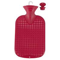 Hot water bottle 2L smooth cranberry