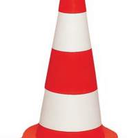 Traffic cone weight 3.10kg height 750mm 2 strips