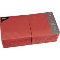 PAPSTAR napkins 33x33cm 3-ply red 250 pieces/pack.