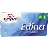Fripa toilet paper Edina 2lg. 400 sheets of pulp 8 pcs/pack.