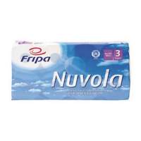 Fripa toilet paper Nuvola 3-ply white 8 rolls/pack.