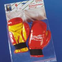Boxing gloves, 6oz., red, Velcro closure