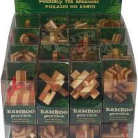 6 Piece Assorted Bamboo Puzzle Mini, 1Set