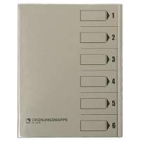 Bene folder 083600GR DIN A4 6 compartments PVC grey