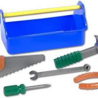 W & T tool box with tools, 1 piece