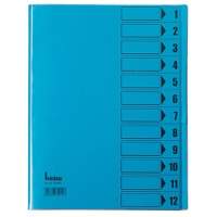 Bene folder 084800BL DIN A4 12 compartments PVC blue
