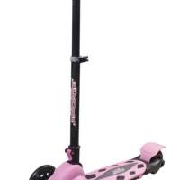 New Sports 3-Wheel Scooter Pink, foldable, 110mm