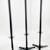Coat stand stand, standing coat stand, coat hanger, black tubular steel with umbrella holder, A-Ware, small proportion of B-Ware